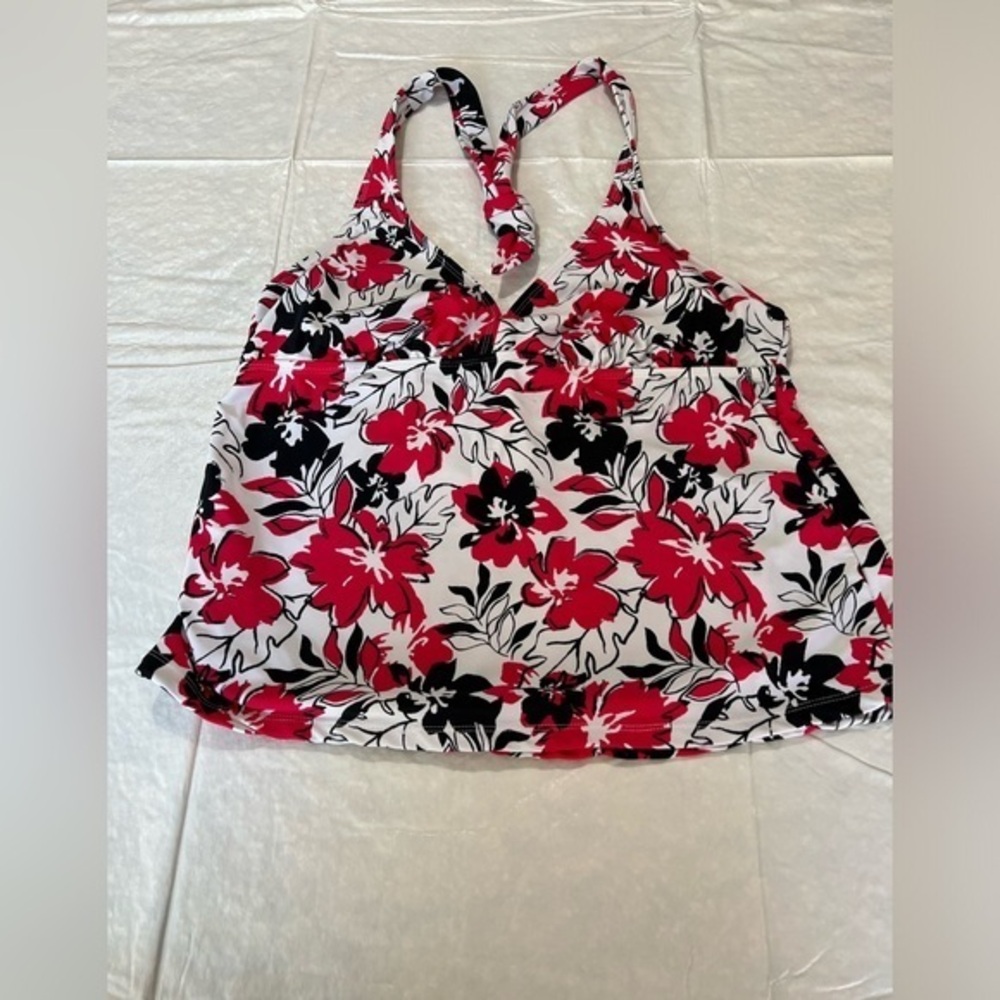 Catalina Floral Tankini top, Large